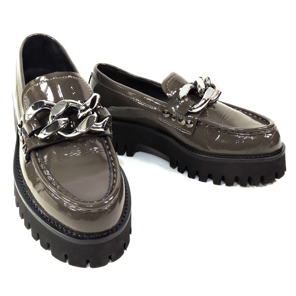 CASADEI 🇮🇹 WOMEN'S BROWN PATENT LEATHER COMFORT SPRING LOAFERS